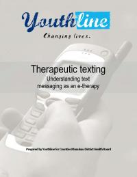 Understanding text messaging as an e therapy 1