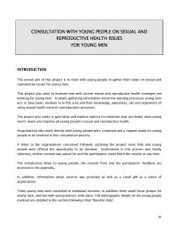 Young mens sexual and reproductive health report 1